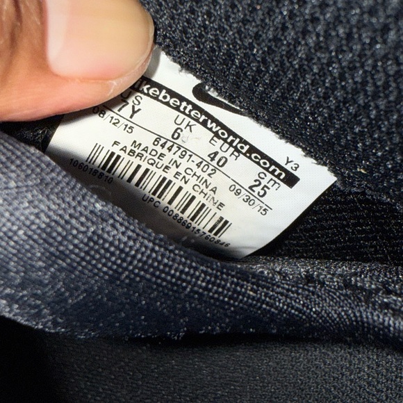 Size 7 (GS) - Nike Little Posite One Mid Uni Blue, 644791-402, No Box, 8/10 Cond - Picture 10 of 12